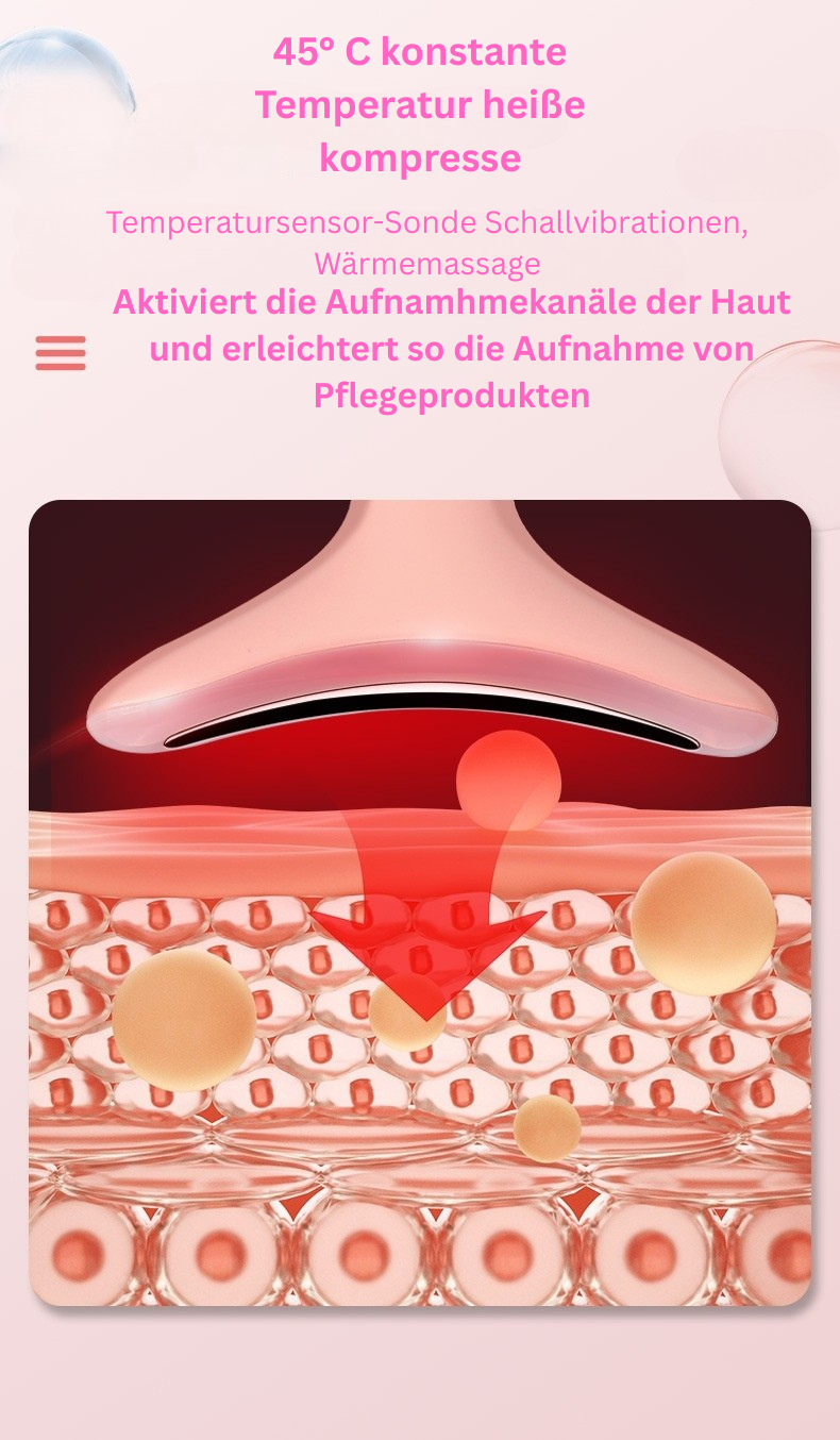 VibraGlow™ - Professionelles Beauty-Instrument - Glatte Haut und definierte Gesichtskonturen