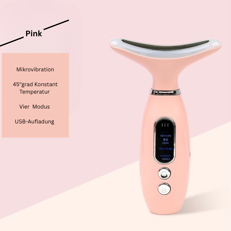 VibraGlow™ - Professionelles Beauty-Instrument - Glatte Haut und definierte Gesichtskonturen