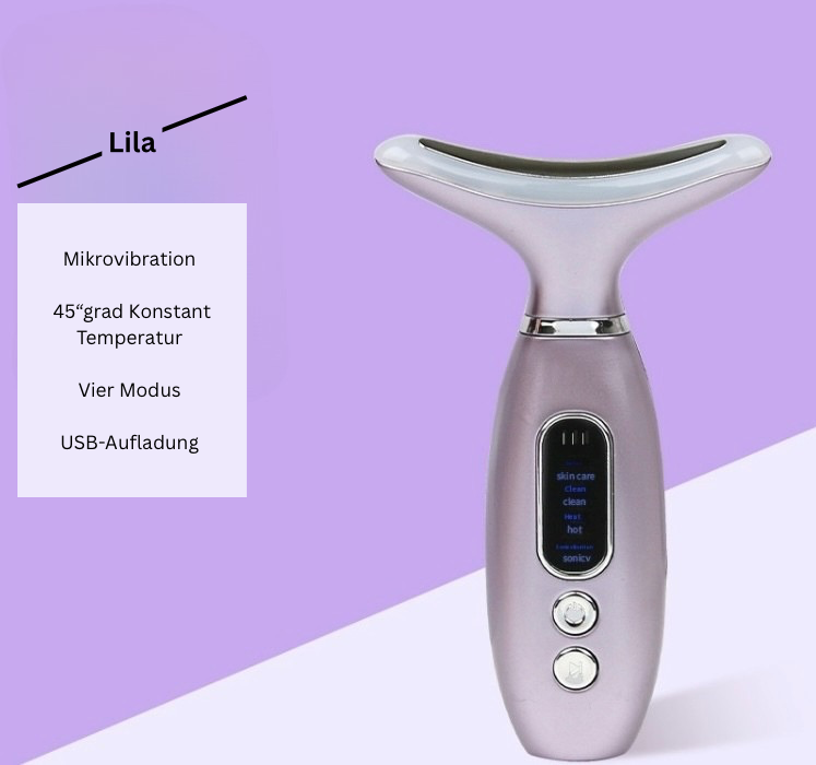 VibraGlow™ - Professionelles Beauty-Instrument - Glatte Haut und definierte Gesichtskonturen