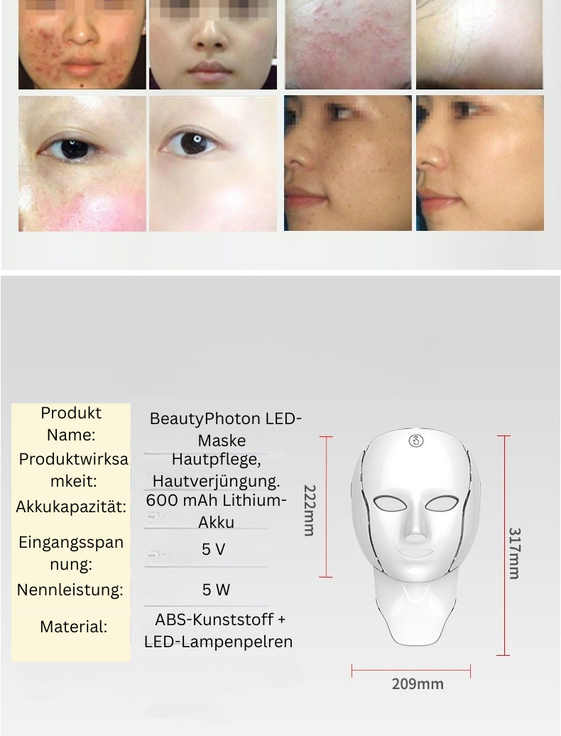BeautyPhoton LED-Maske - Professionelle Hautpflege zuhause